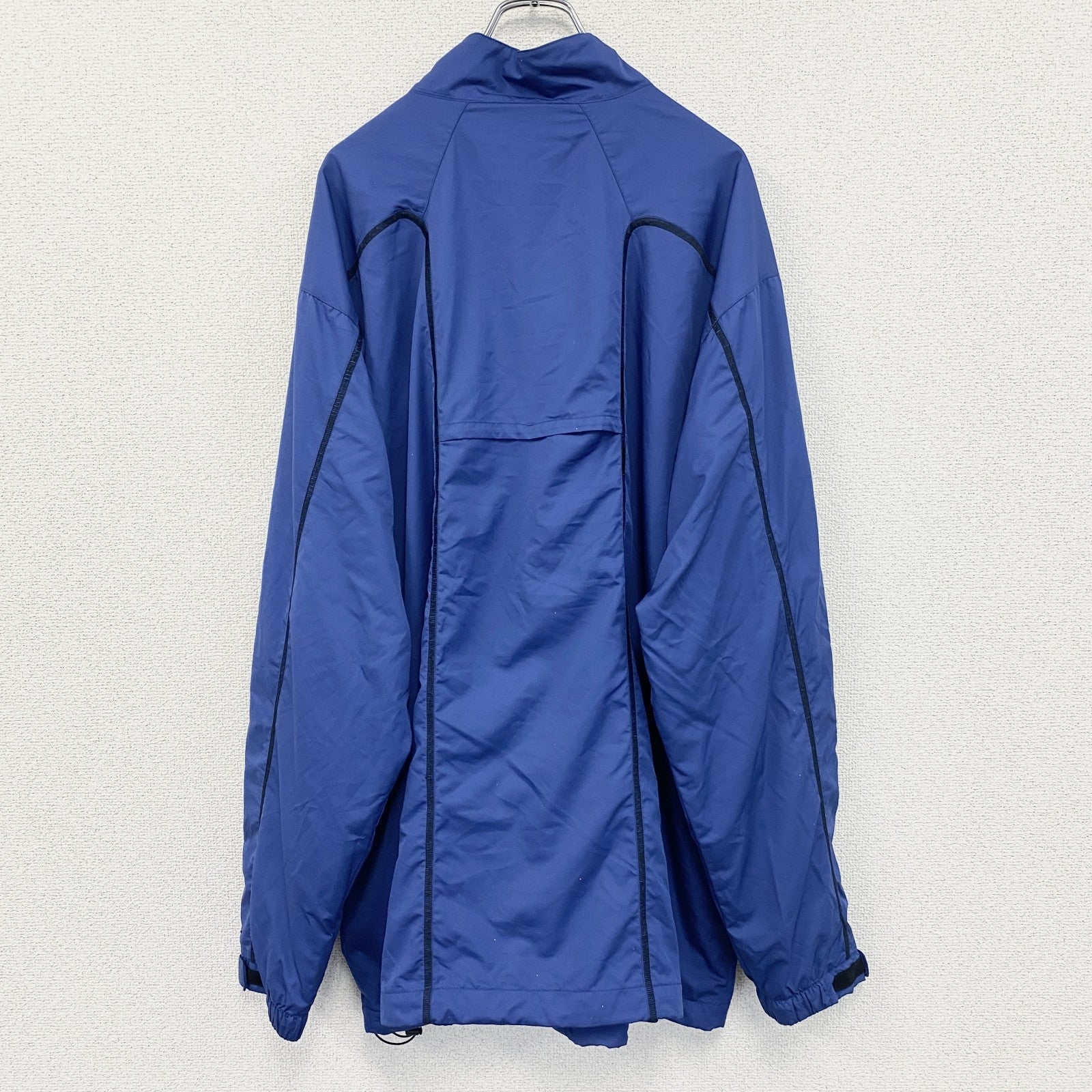 NIKE　ナイキ　プルオーバージャケット　ハーフジップ　スウッシュロゴ　青　3XLサイズ