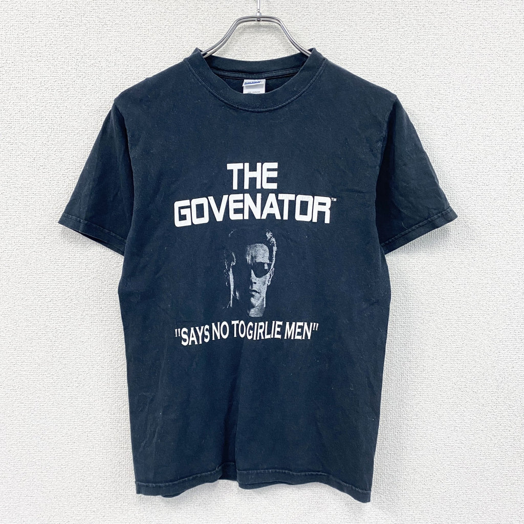 anvil　アンビル　アーノルドシュワルツェネッガー　半袖プリントTシャツ　紺　ネイビー　Sサイズ