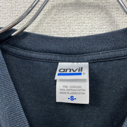 anvil　アンビル　アーノルドシュワルツェネッガー　半袖プリントTシャツ　紺　ネイビー　Sサイズ