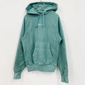 古着 used　Champion　チャンピオン　長袖フード付きパーカー　リバースウィーブ　緑　グリーン　XSサイズ