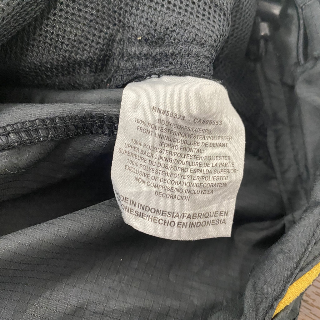 NIKE　ナイキ　プルオーバージャケット　ハーフジップ　両面刺　スウッシュロゴ　黒　XLサイズ
