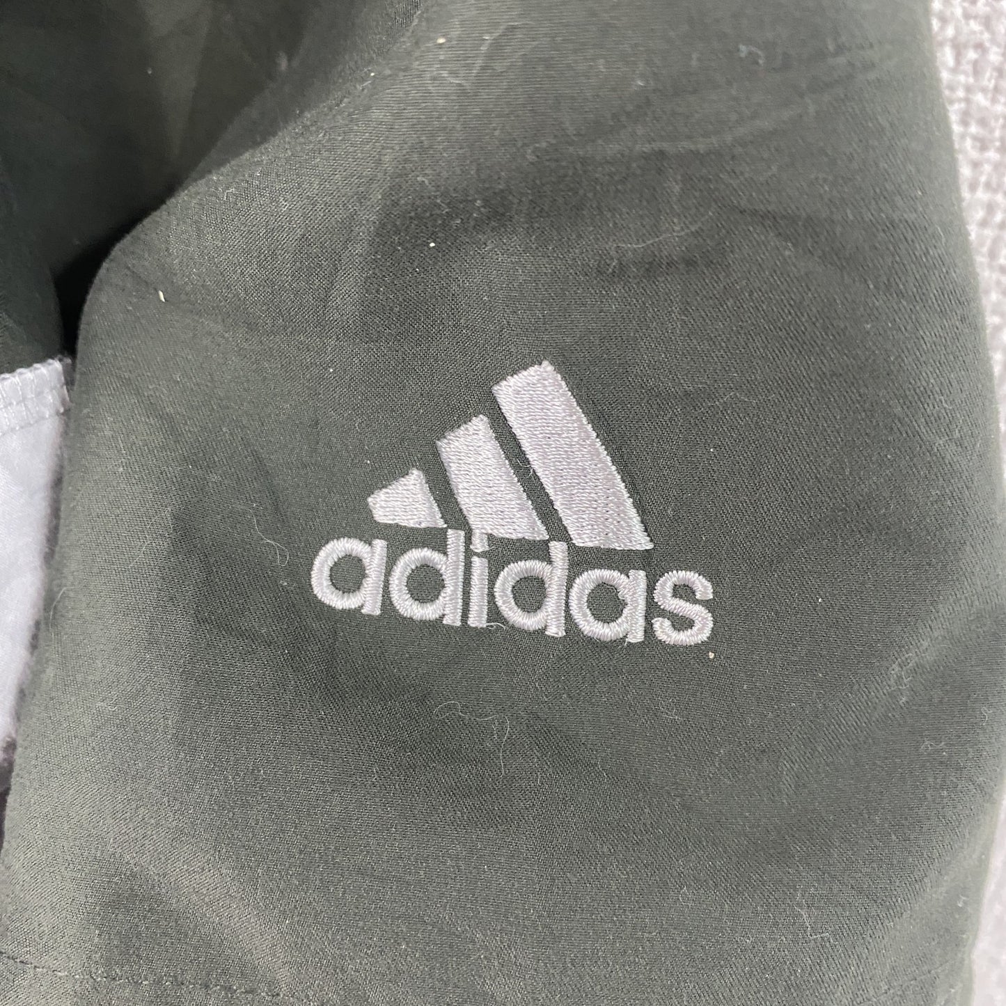 adidas　アディダス　ハーフジップブルゾン/スイングトップ　ハーフジップ　緑　XLサイズ