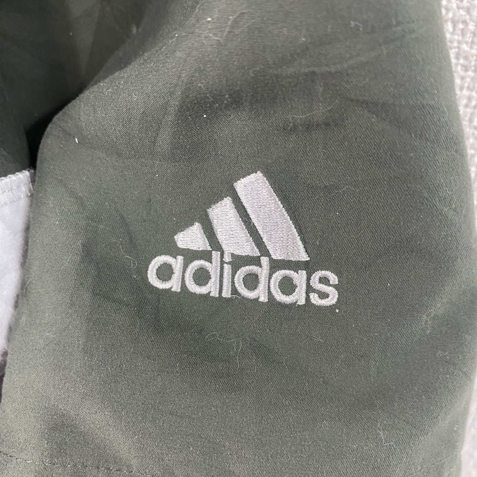 adidas　アディダス　ハーフジップブルゾン/スイングトップ　ハーフジップ　緑　XLサイズ