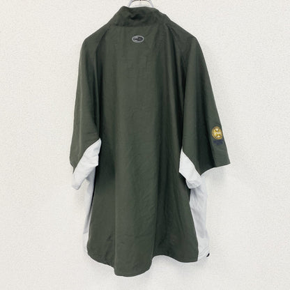 adidas　アディダス　ハーフジップブルゾン/スイングトップ　ハーフジップ　緑　XLサイズ
