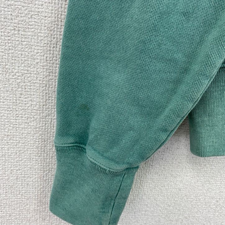 古着 used　Champion　チャンピオン　長袖フード付きパーカー　リバースウィーブ　緑　グリーン　XSサイズ