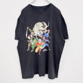 古着 used　アバター 伝説の少年アン　半袖アニメプリントTシャツ　キャラクター　黒　ブラック　Lサイズ