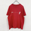 00s　Printstar　プリントスター　デビッド・ベッカム　Castro　半袖プリント企業Tシャツ　ヴィンテージ　赤　レッド