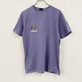 STUSSY　ステューシー　半袖プリントTシャツ　両面プリント　スカル　骸骨　紫　パープル　Mサイズ
