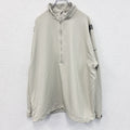 NIKE　ナイキ　プルオーバージャケット　ハーフジップ　スウッシュロゴ　ベージュ　XXLサイズ
