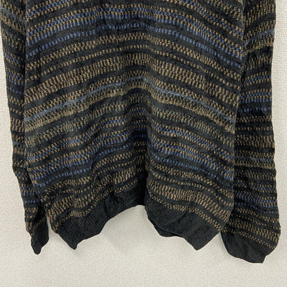 90s～　KNIGHTSBRIDGE　アクリルニットセーター　ボーダー柄　ヴィンテージ　マルチカラー　Lサイズ