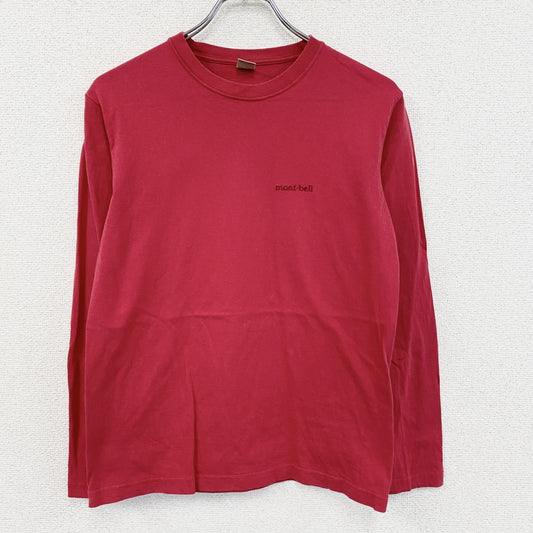 mont-bell　モンベル　長袖Tシャツ/ロンT　赤　レッド　Mサイズ