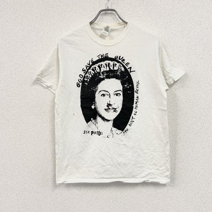 GILDAN　ギルダン　SEX PISTOLS　セックス ピストルズ　半袖バンドTシャツ　ゴッドセイヴザクイーン　白　ホワイト　Mサイズ