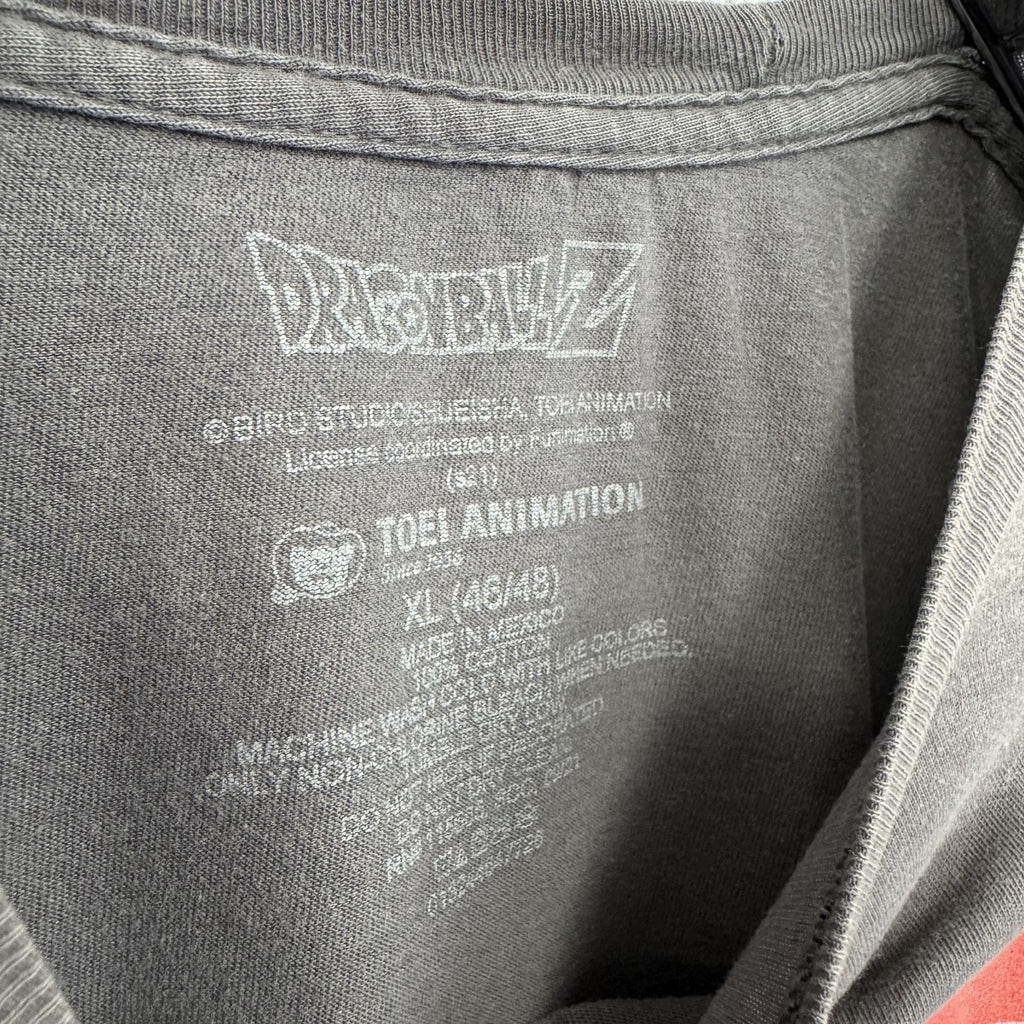 古着 used　DRAGON BALL Z　ドラゴンボールZ　半袖アニメプリントTシャツ　黒　ブラック　スミクロ　XLサイズ