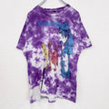 古着 used　Gorillaz　ゴリラズ　半袖バンドプリントTシャツ　tultexボディ　タイダイ柄　紫　パープル　Lサイズ