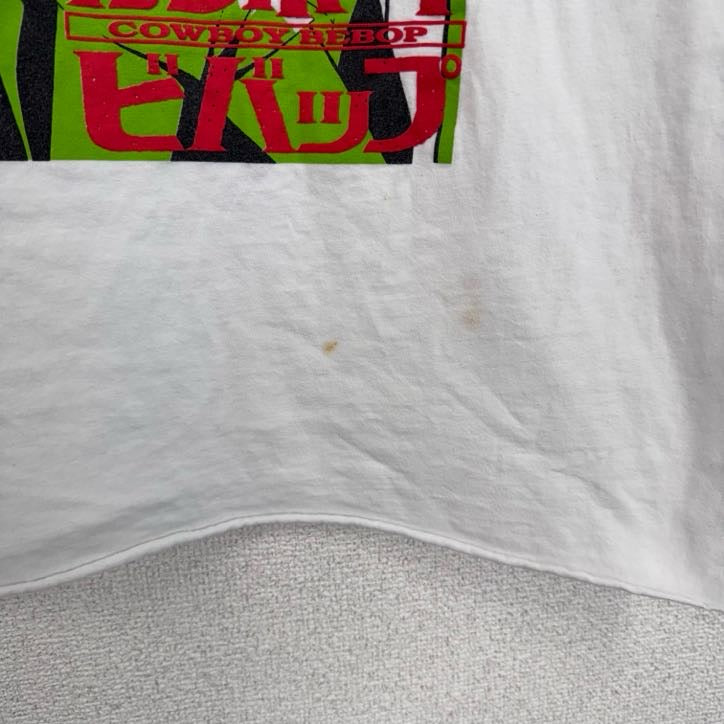 古着 used　カウボーイビバップ　COWBOY BEBOP　半袖アニメプリントTシャツ　カットオフ　白　ホワイト　Mサイズ