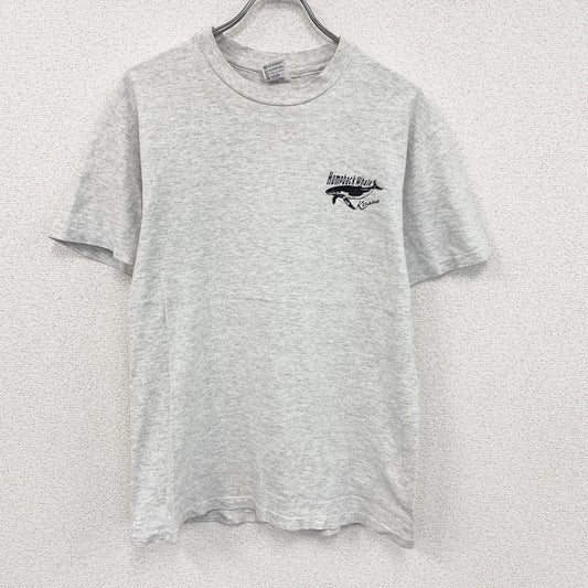 90s　anvil　美ら海　半袖プリントTシャツ　ヴィンテージ　シングルステッチ　グレー　Mサイズ