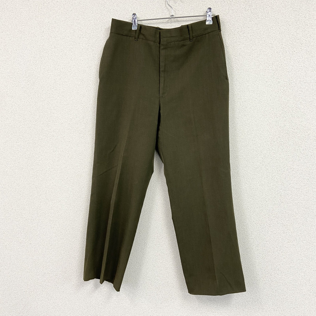 00s　DSCP　米軍　ミリタリーパンツ/スラックスパンツ　ヴィンテージ　ジップフライ　茶色　ブラウン　W34サイズ