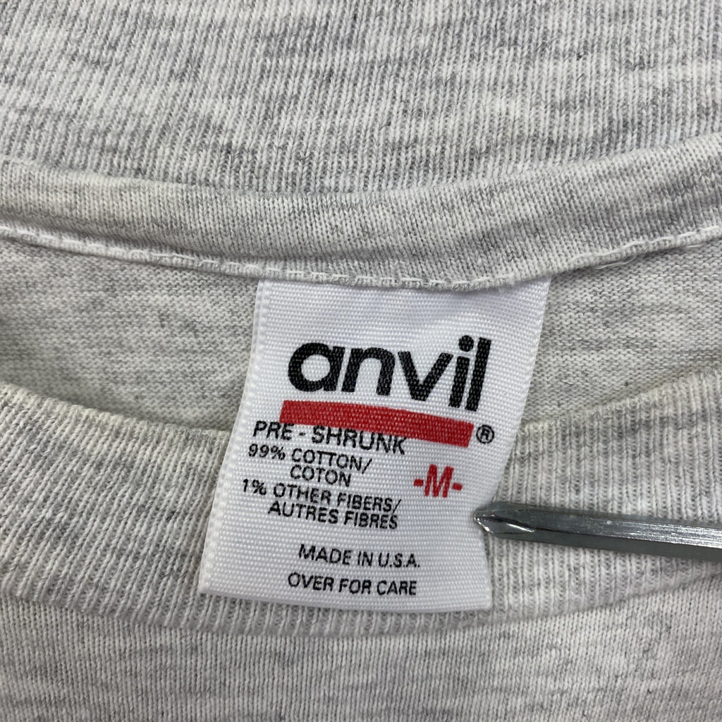 90s　anvil　美ら海　半袖プリントTシャツ　ヴィンテージ　シングルステッチ　グレー　Mサイズ