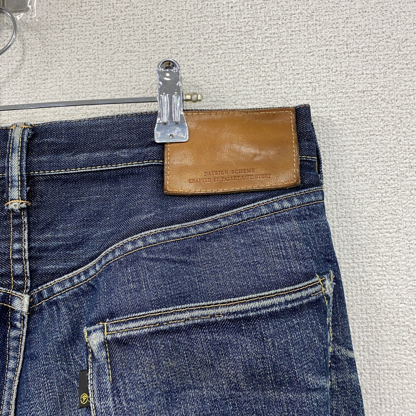 PALLET LIFE STORY　パレットライフストーリー　デニムパンツ/ジーンズ　ボタンフライ　インディゴ　Lサイズ