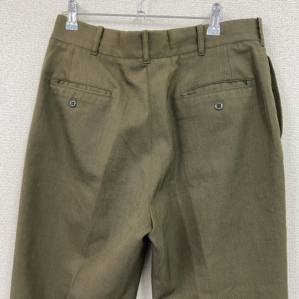 00s　DSCP　米軍　ミリタリーパンツ/スラックスパンツ　ヴィンテージ　ジップフライ　茶色　ブラウン　W34サイズ