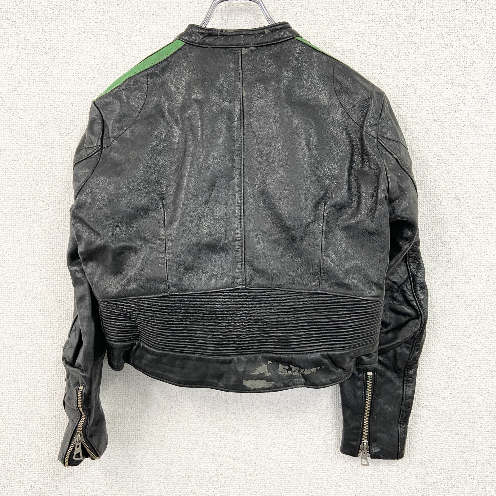 HARRO　レザージャケット　シングルライダースジャケット　2ストライプス　黒　ブラック