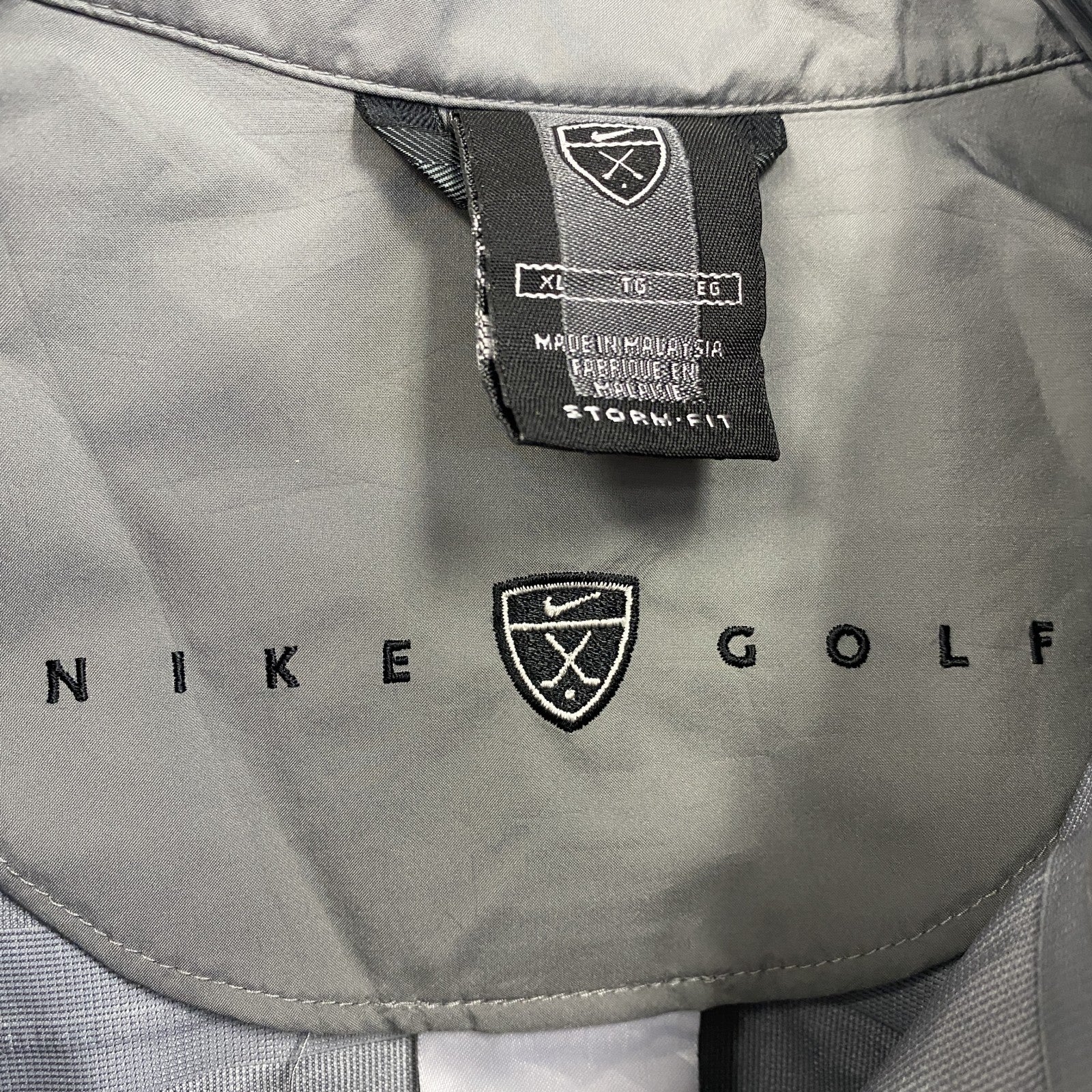 NIKE GOLF　ナイキゴルフ　ハーフジップブルゾン/スイングトップ　グレー　灰色　XLサイズ