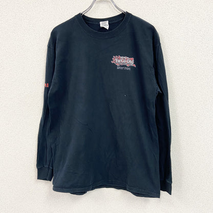 GILDAN　ギルダン　長袖アニメTシャツ/ロンT　遊戯王　黒　ブラック　Lサイズ