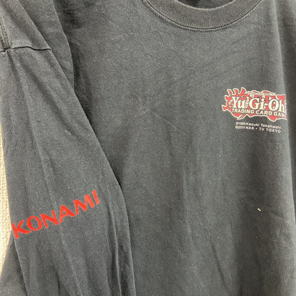 GILDAN　ギルダン　長袖アニメTシャツ/ロンT　遊戯王　黒　ブラック　Lサイズ
