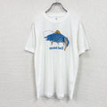 mont-bell　モンベル　半袖プリントアニマルTシャツ　デカロゴ　FISH　白　ホワイト　Mサイズ
