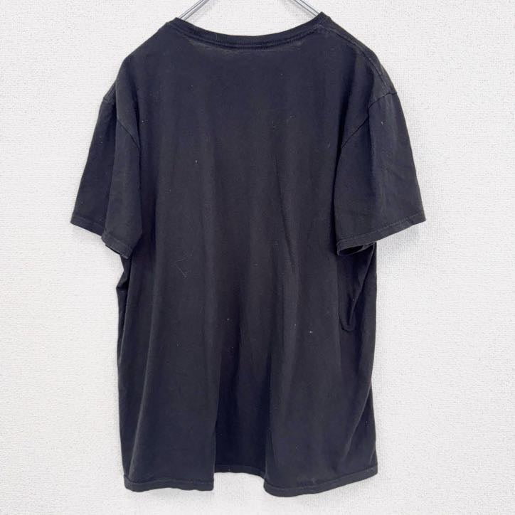 古着 used　鬼滅の刃　DEMON SLAYER　半袖アニメプリントTシャツ　劇場版　無限列車編　黒　ブラック　Lサイズ