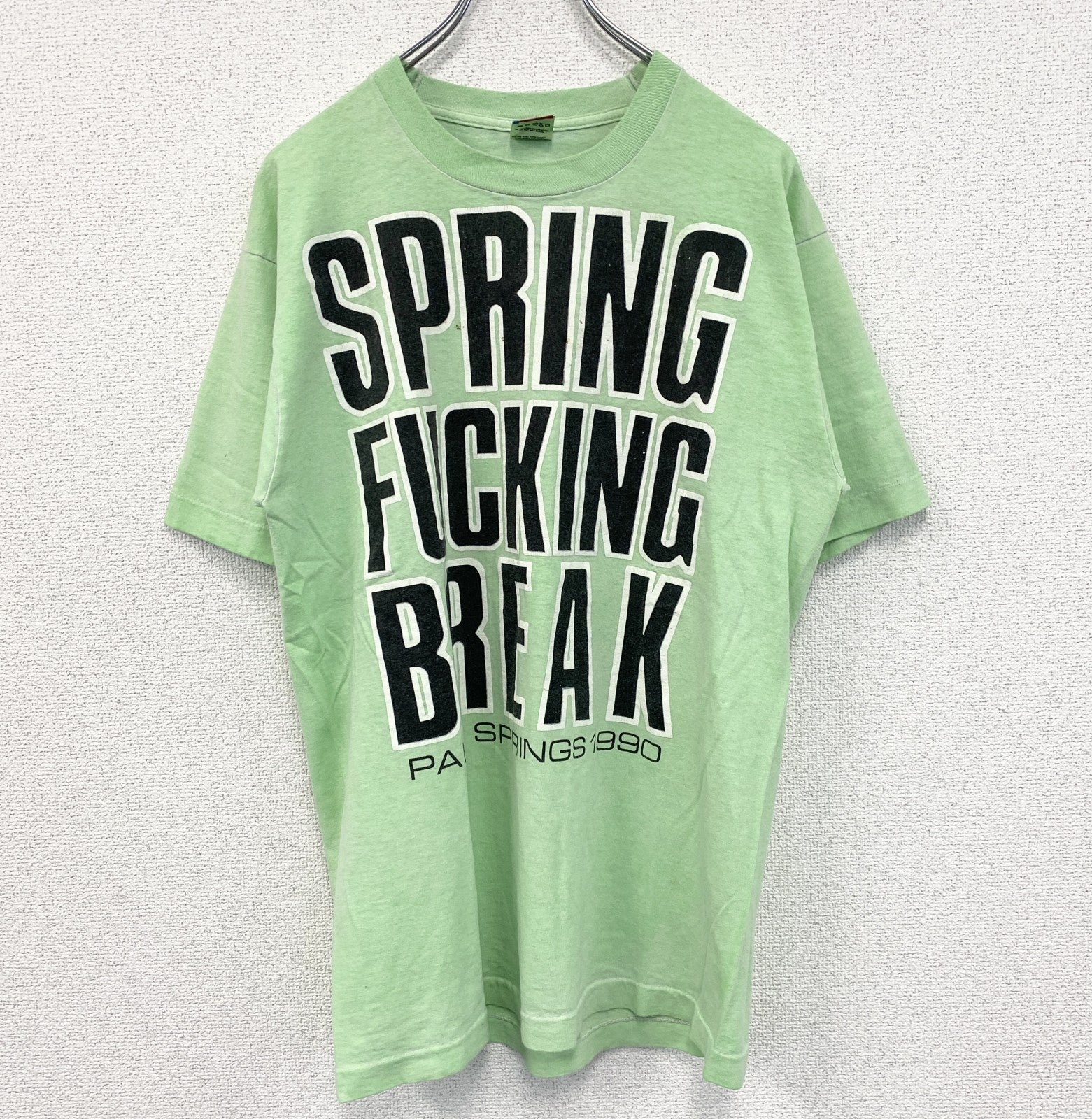 90s FURUIT OF THE LOOM フルーツオブザ ルーム 半袖Tシャツ 黄緑