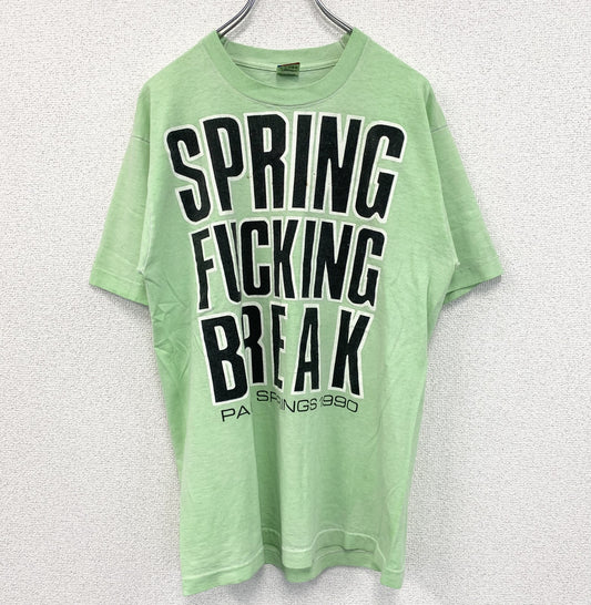 ～90s　FURUIT OF THE LOOM　フルーツオブザ ルーム　半袖Tシャツ　黄緑　グリーン　XLサイズ