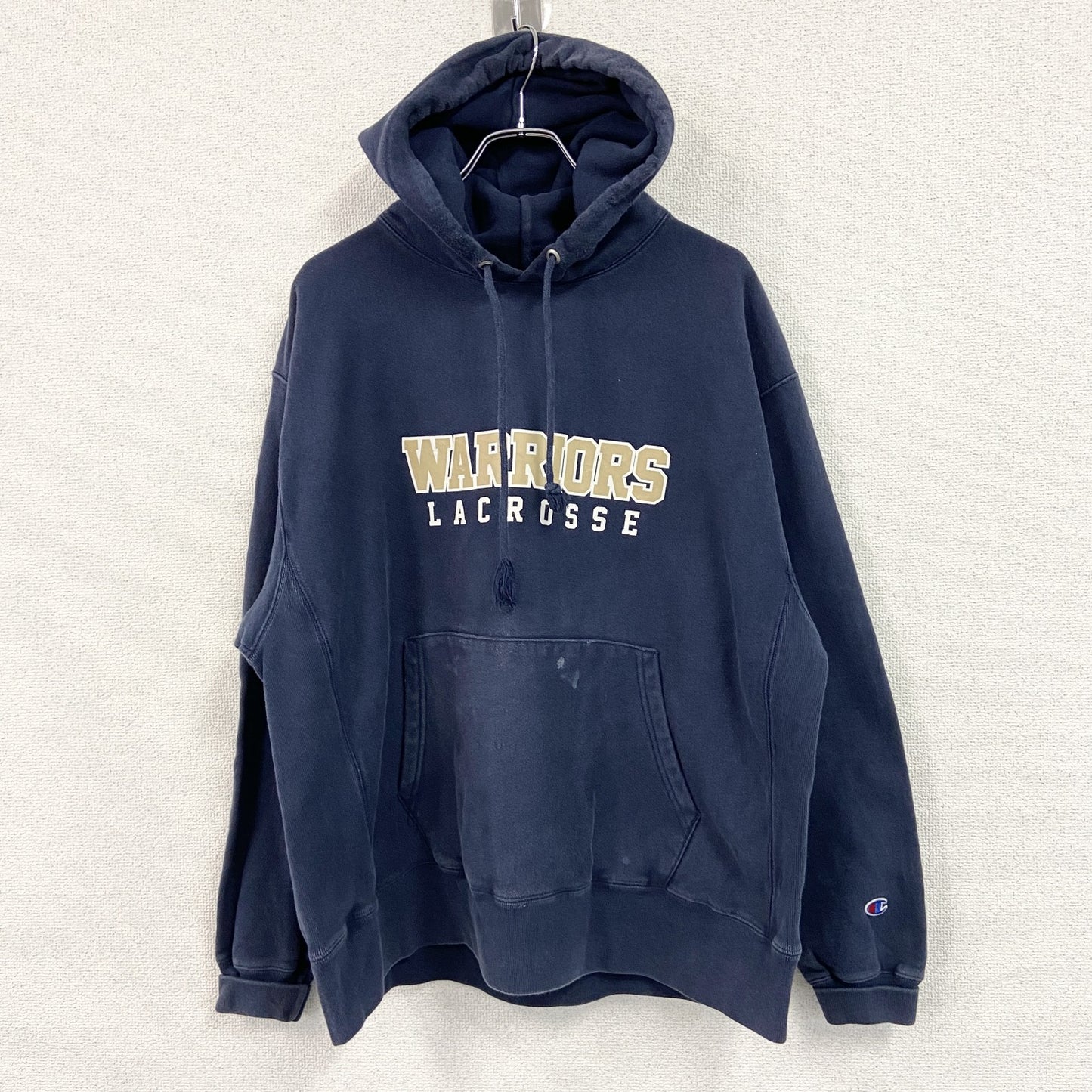 Champion　チャンピオン　リバースウィーブ　スウェットパーカー/フーディー　単色タグ　復刻　紺　ネイビー　XLサイズ