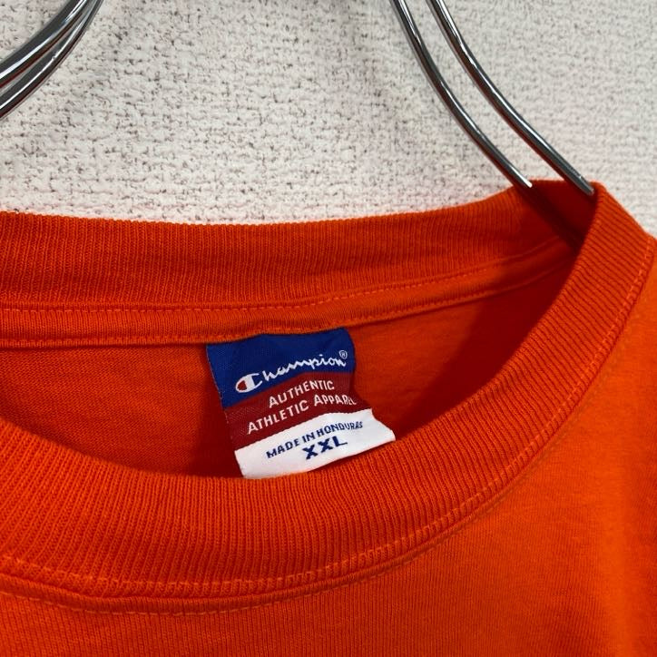 Champion　チャンピオン　スウェット/トレーナー　アーチプリント　5連プリンント　オレンジ　XXLサイズ