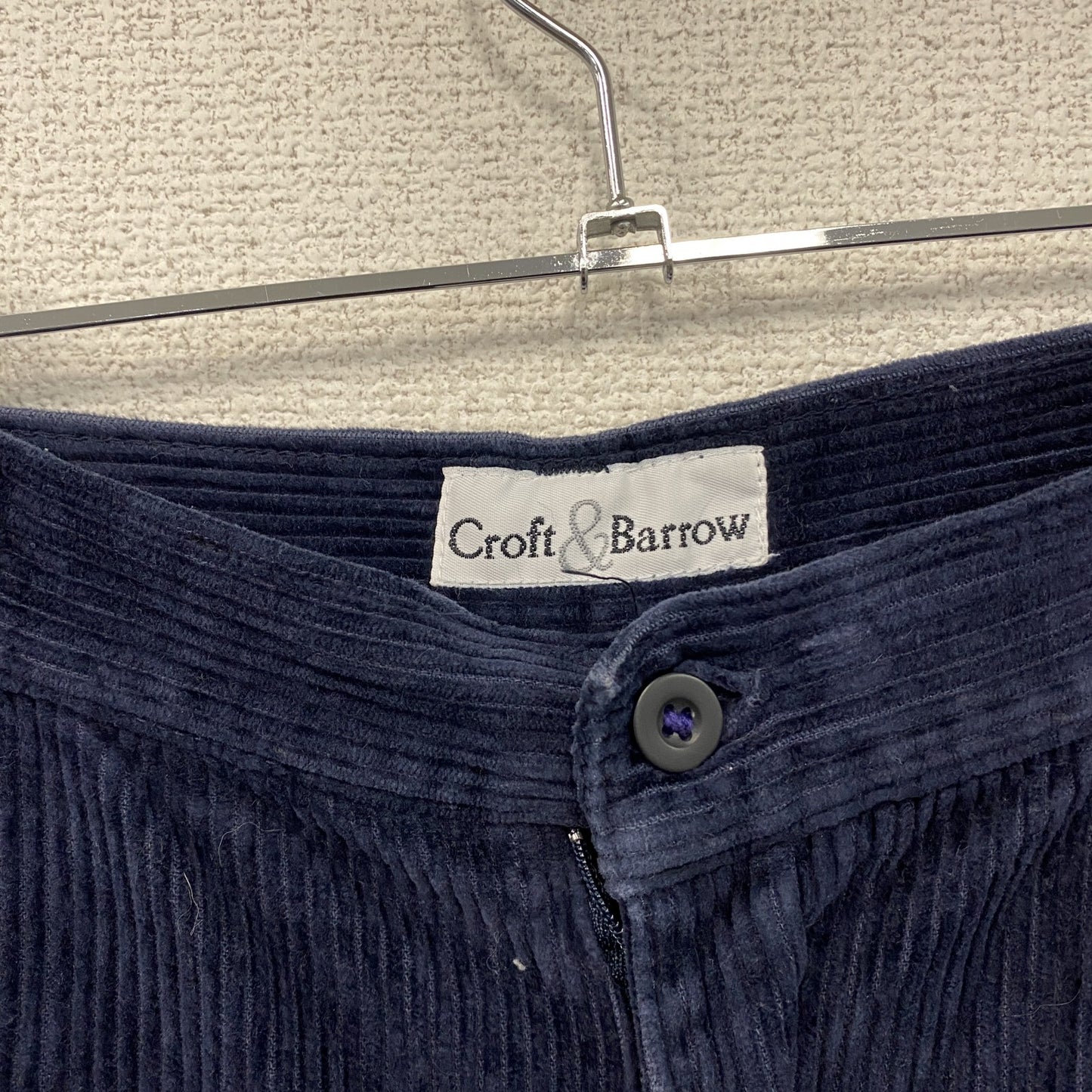 Croft＆Barrow　クラフト＆バロウ　コーデュロイパンツ　紺　ネイビー　16LONGサイズ