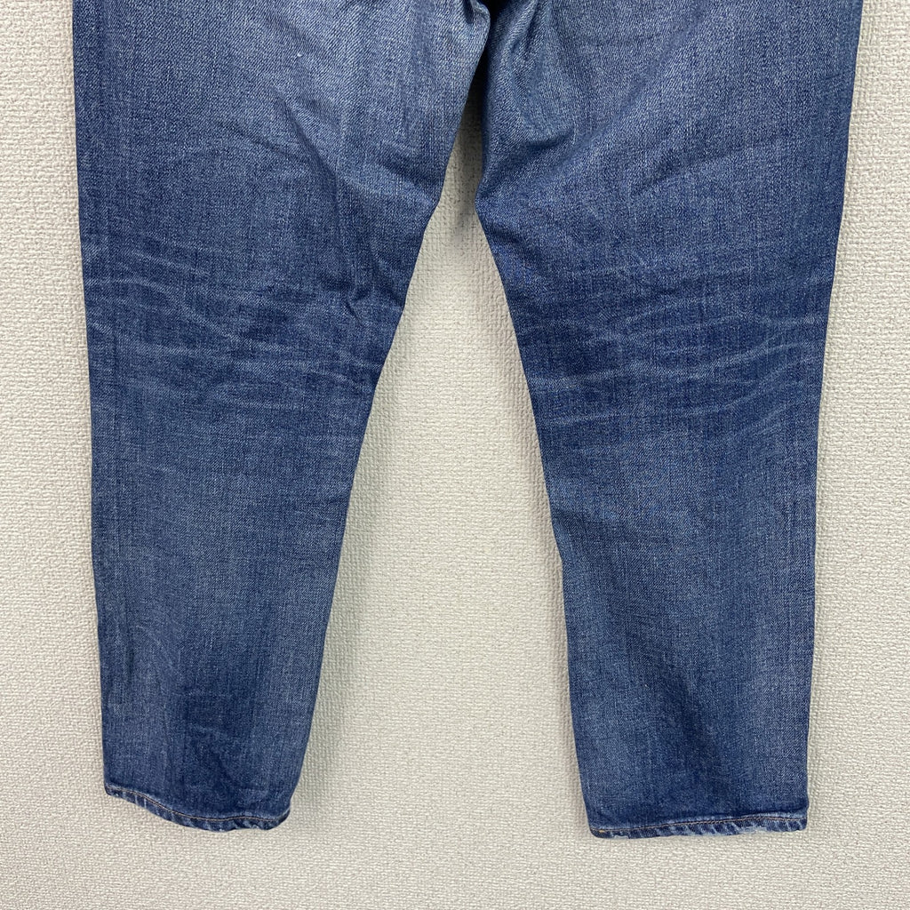 upper hights デニムパンツジーンズ　ボタンフライ　インディゴ　W22サイズ
