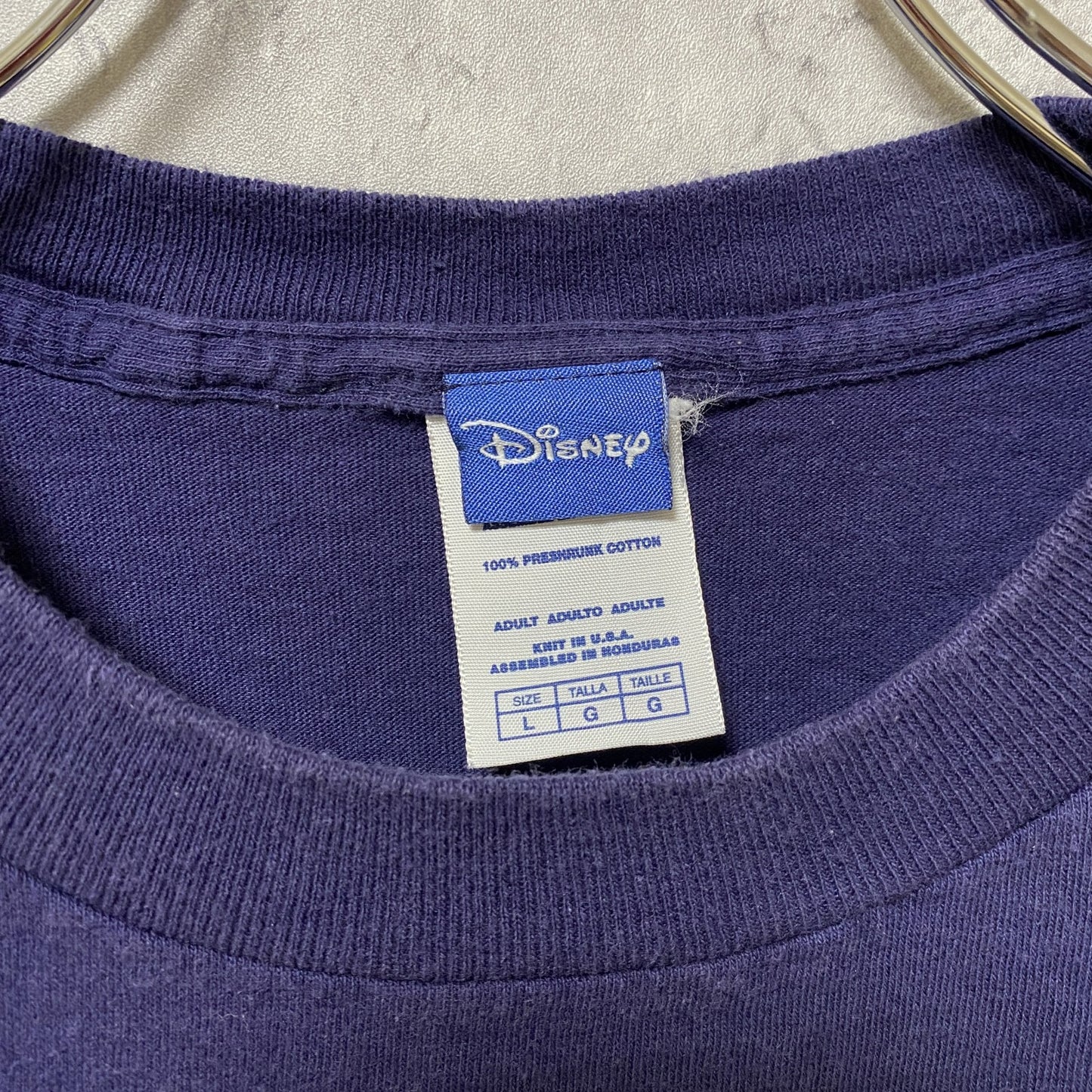 古着 used　2005　Disney　ディズニー　ヴィンテージ　キャラクター　半袖プリントTシャツ　ネイビー　紺　クルーネック