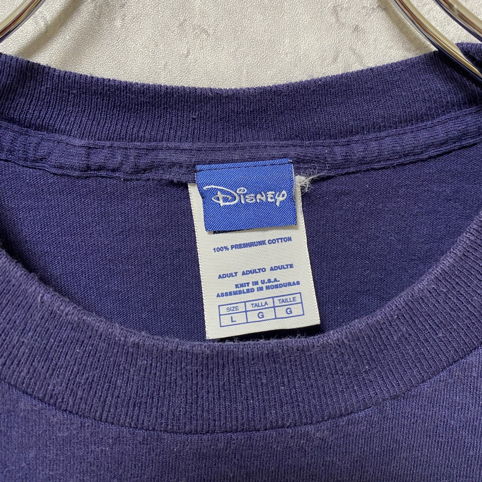 古着 used　2005　Disney　ディズニー　ヴィンテージ　キャラクター　半袖プリントTシャツ　ネイビー　紺　クルーネック