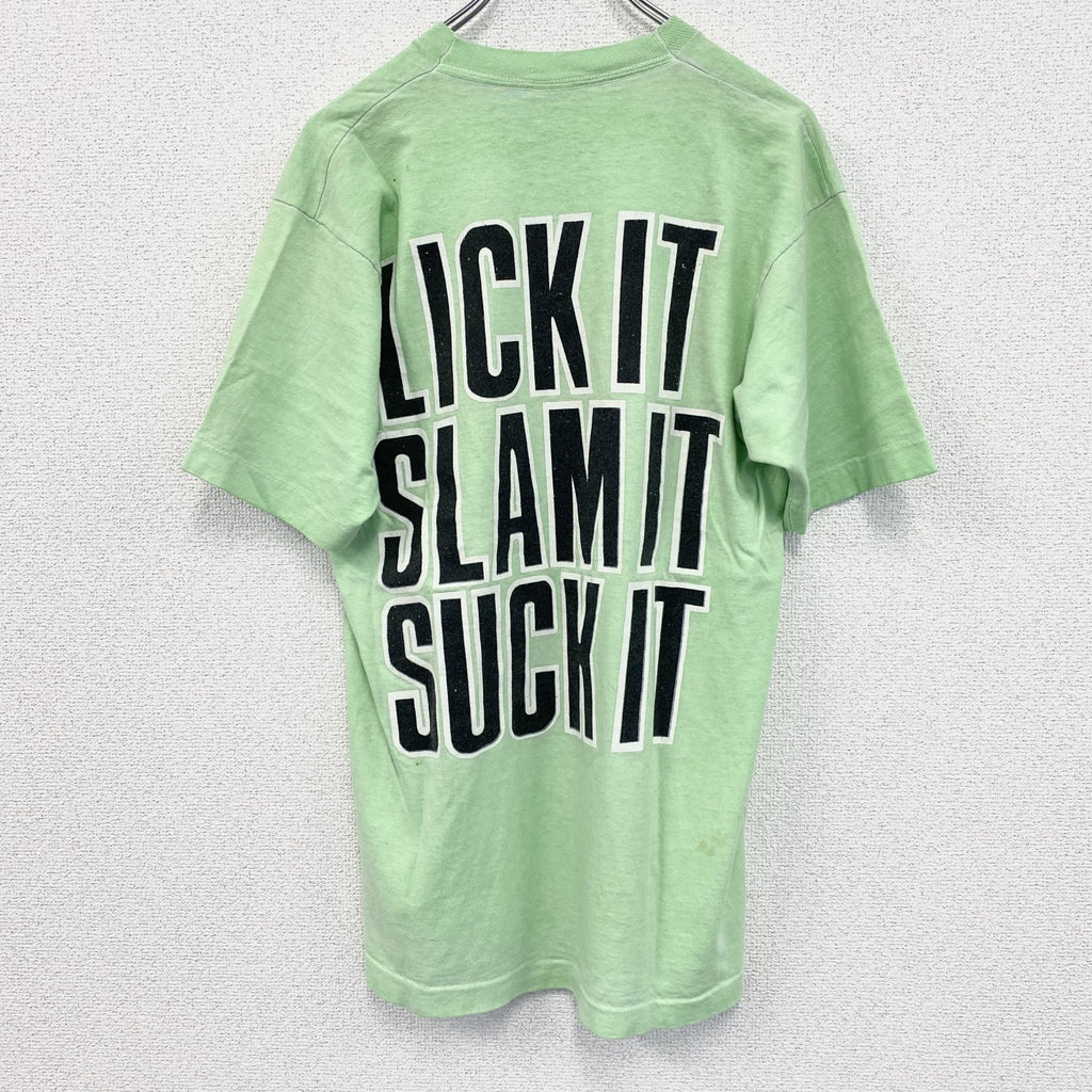 ～90s　FURUIT OF THE LOOM　フルーツオブザ ルーム　半袖Tシャツ　黄緑　グリーン　XLサイズ