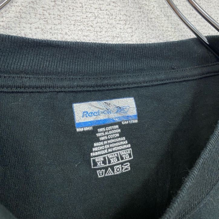 古着 used　Reebok　リーボック　長袖スウェット　ピッツバーグ・スティーラーズ　クルーネック　黒　ブラック　XLサイズ