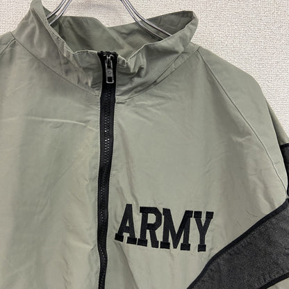 00s　U.S.ARMY　IPFU　トレーニングジャケット　ナイロンジャケット　ミリタリー　ヴィンテージ　カーキ　Lサイズ