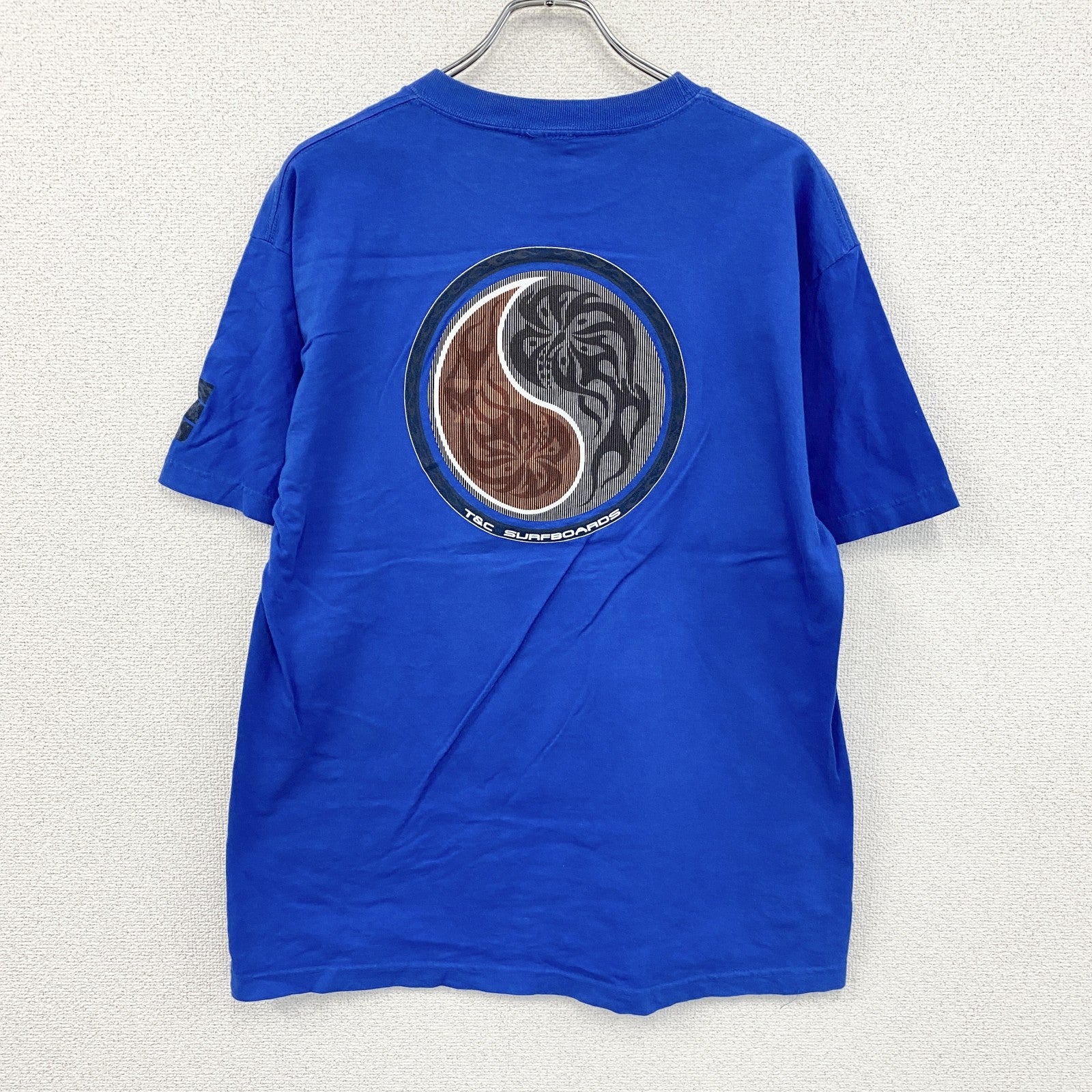00s　T＆C Surf Designs　タウン＆カントリー　半袖プリントTシャツ　ヴィンテージ　ブルー　Lサイズ