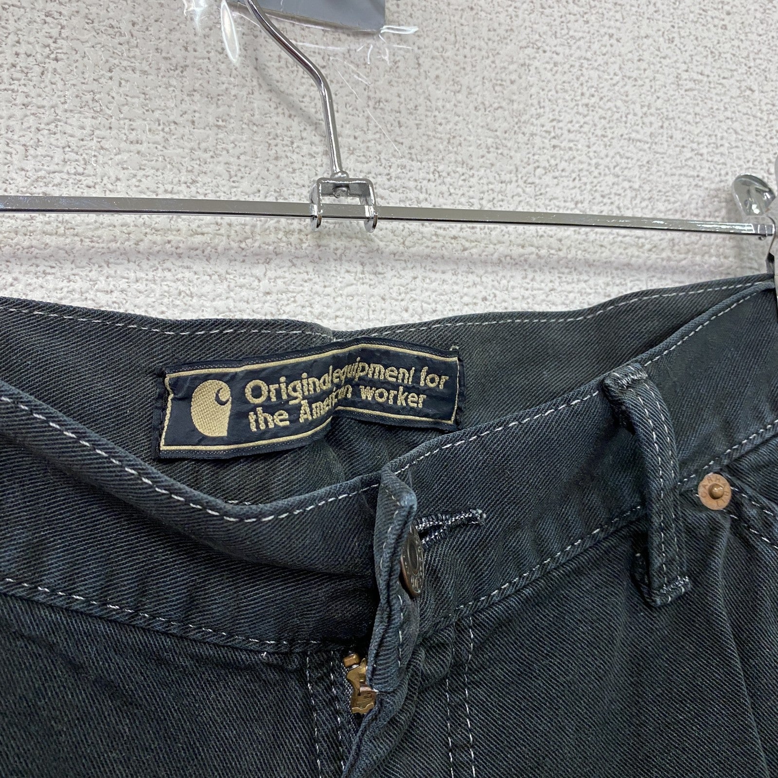 Carhartt　カーハート　ダックショーツ　ブラックデニムハーフパンツ/ショートパンツ　ブラック　W86サイズ　