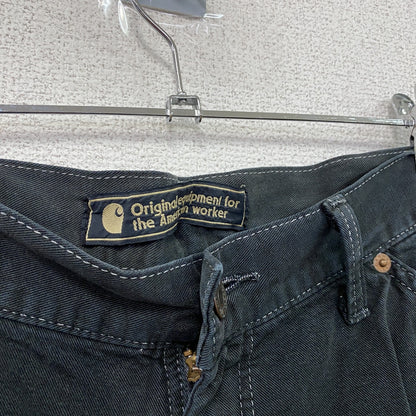 Carhartt　カーハート　ダックショーツ　ブラックデニムハーフパンツ/ショートパンツ　ブラック　W86サイズ　