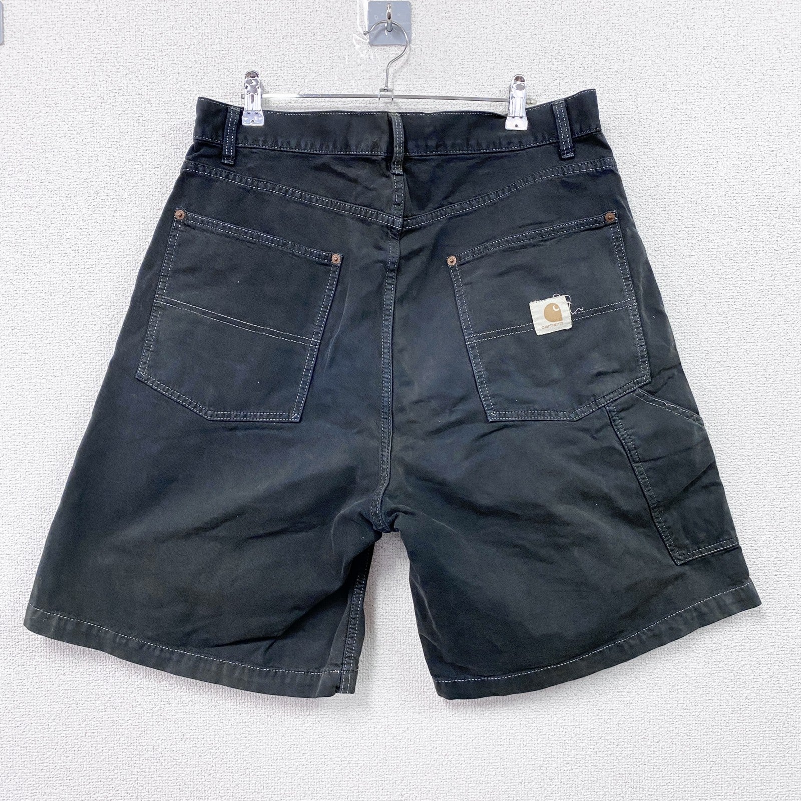 Carhartt　カーハート　ダックショーツ　ブラックデニムハーフパンツ/ショートパンツ　ブラック　W86サイズ　
