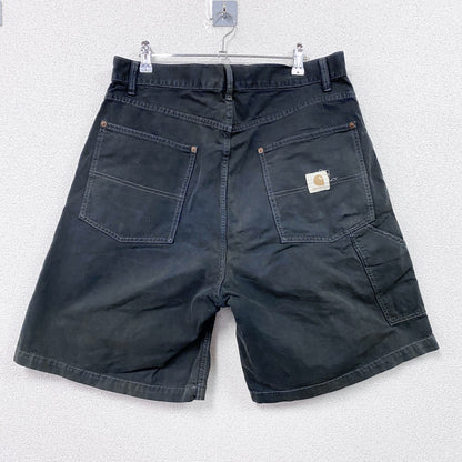 Carhartt　カーハート　ダックショーツ　ブラックデニムハーフパンツ/ショートパンツ　ブラック　W86サイズ　