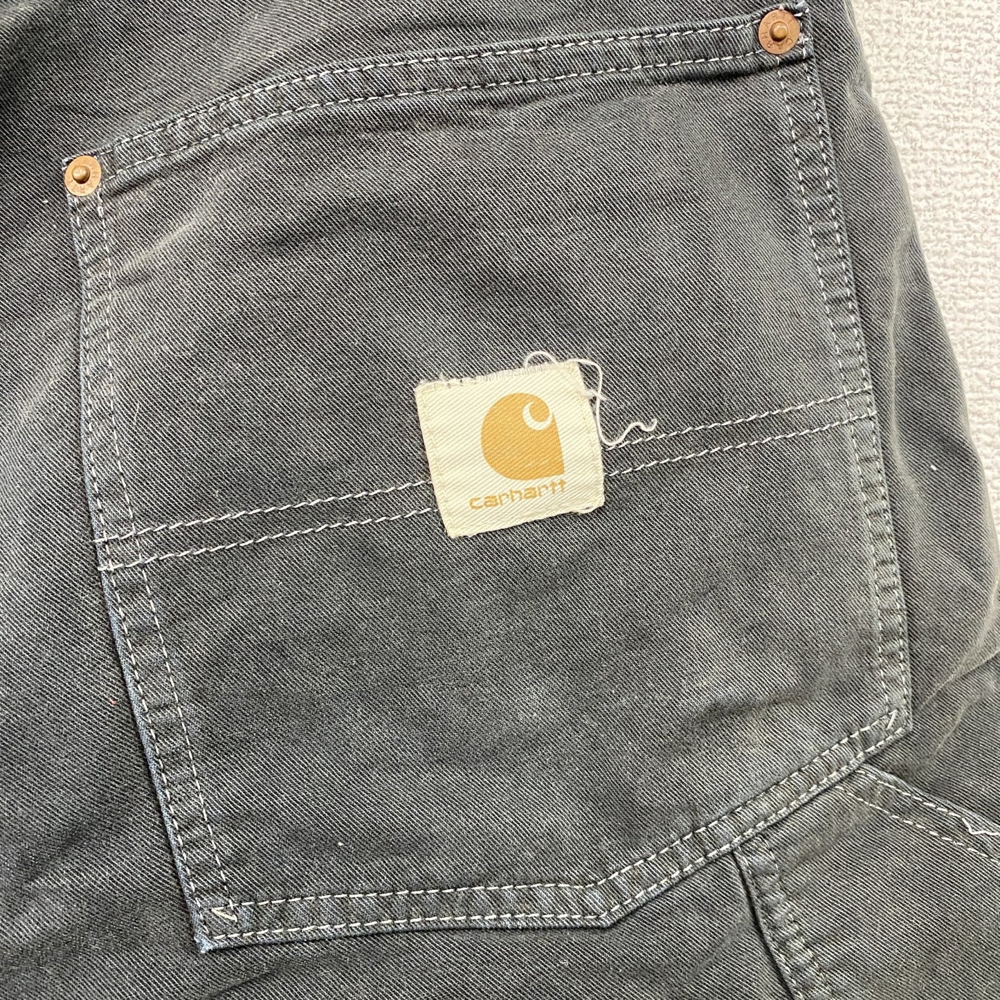 Carhartt　カーハート　ダックショーツ　ブラックデニムハーフパンツ/ショートパンツ　ブラック　W86サイズ　