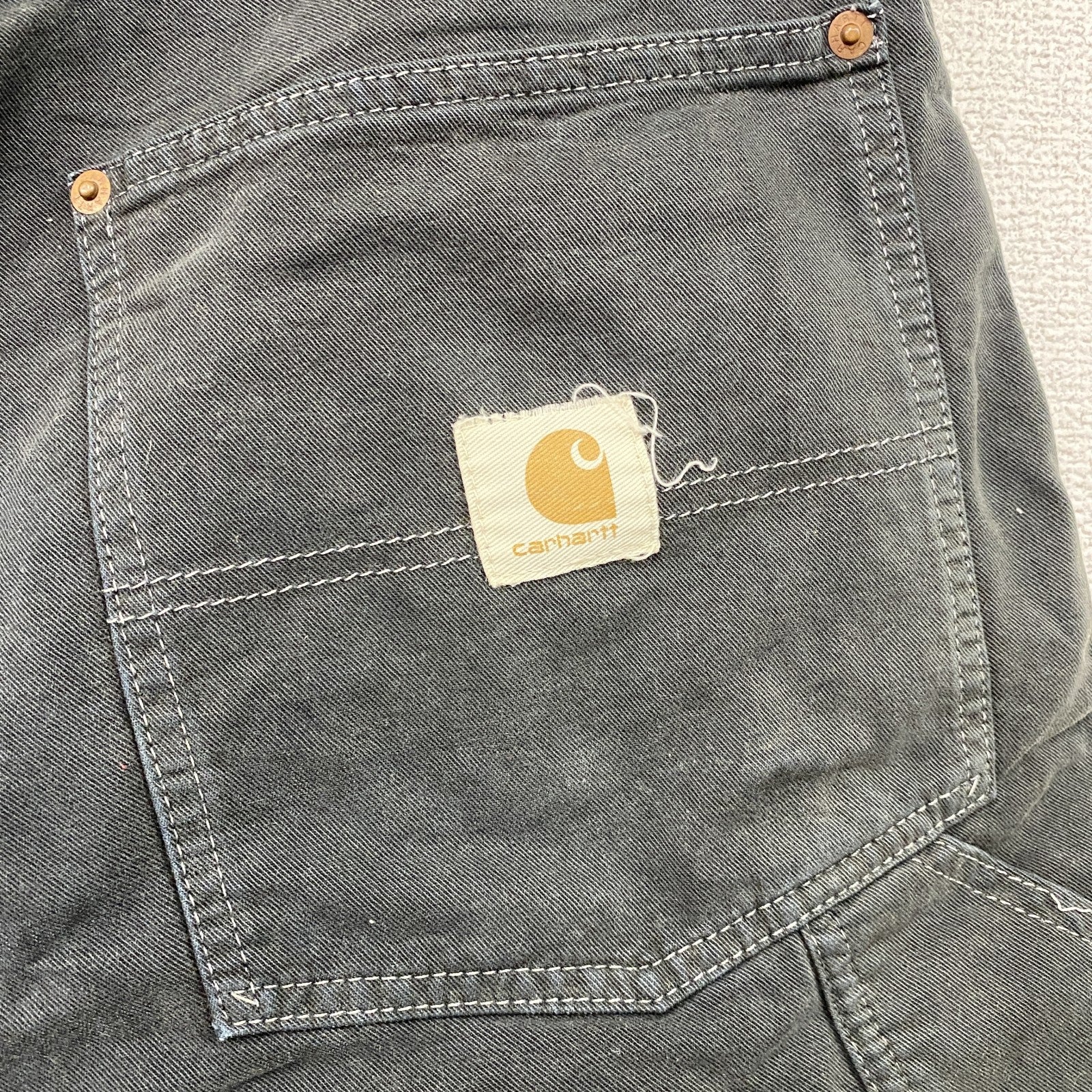 Carhartt　カーハート　ダックショーツ　ブラックデニムハーフパンツ/ショートパンツ　ブラック　W86サイズ　