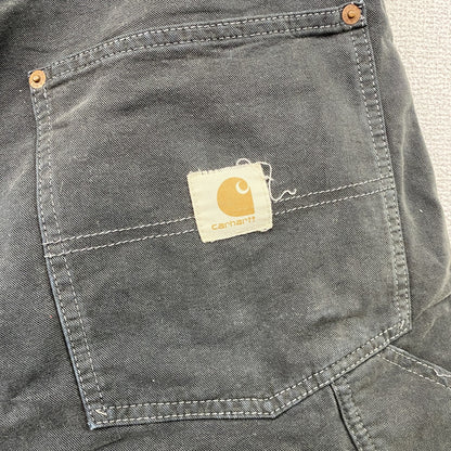 Carhartt　カーハート　ダックショーツ　ブラックデニムハーフパンツ/ショートパンツ　ブラック　W86サイズ　