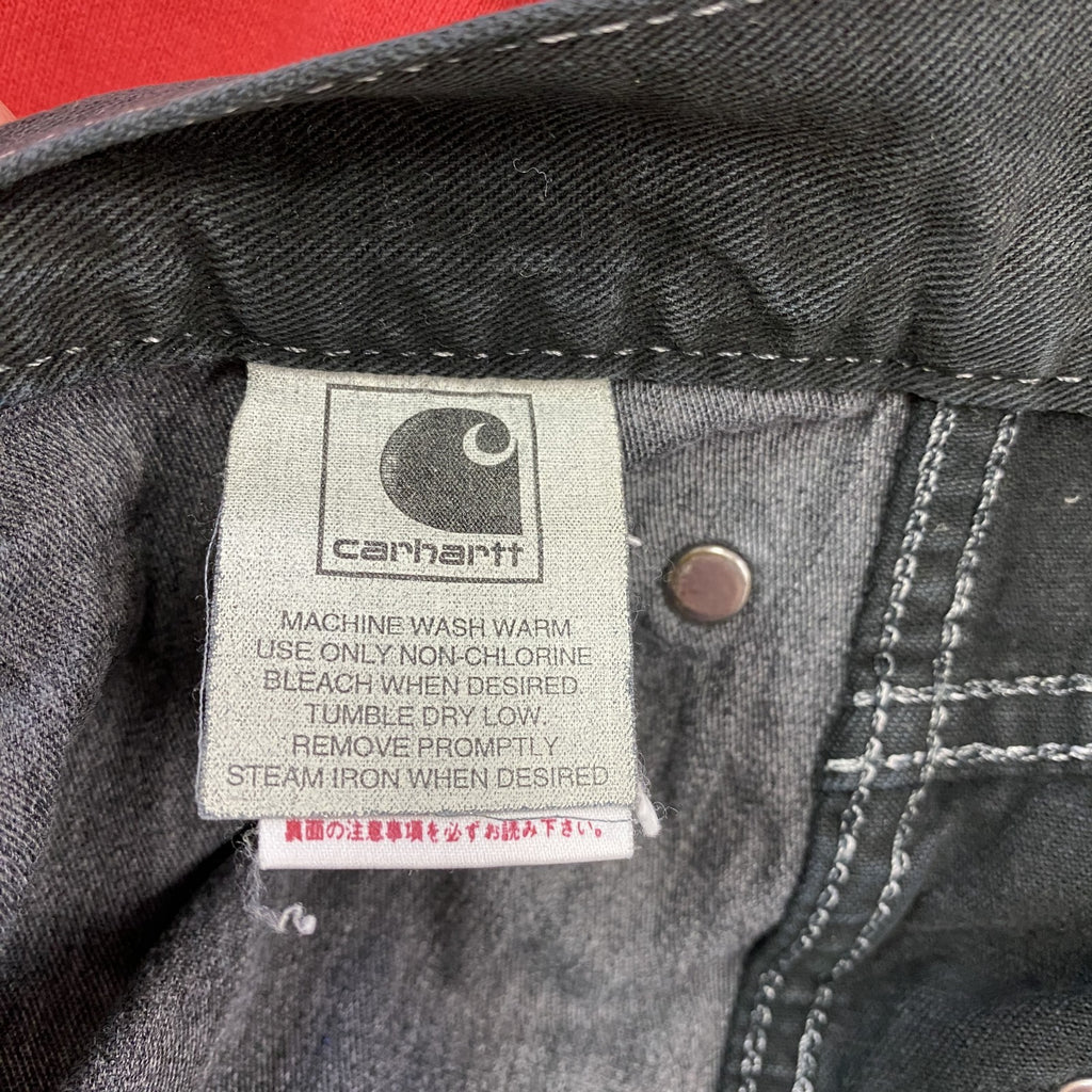 Carhartt　カーハート　ダックショーツ　ブラックデニムハーフパンツ/ショートパンツ　ブラック　W86サイズ　